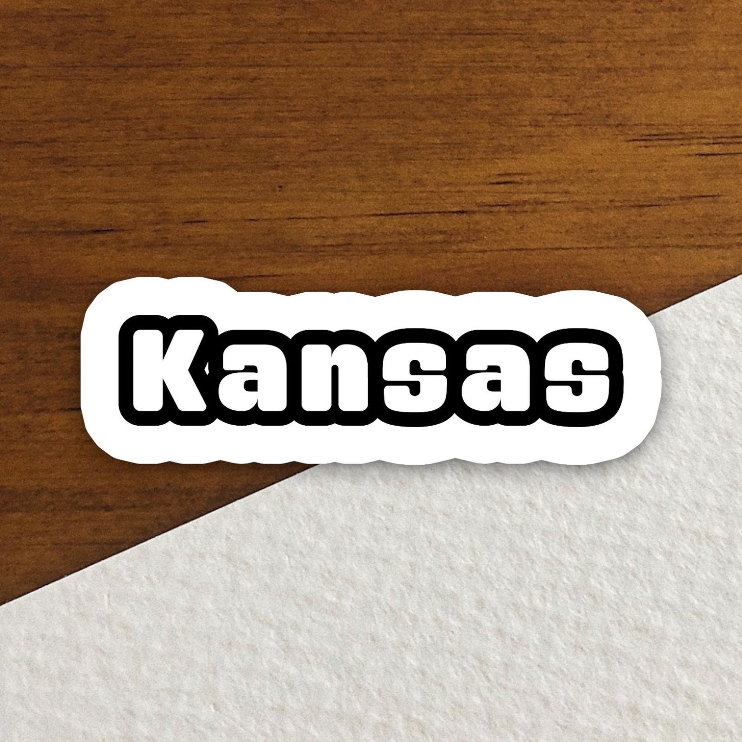 Kansas Sticker, State Sticker, Water Bottle Sticker, Journal Sticker, Laptop Sticker, Room Decor