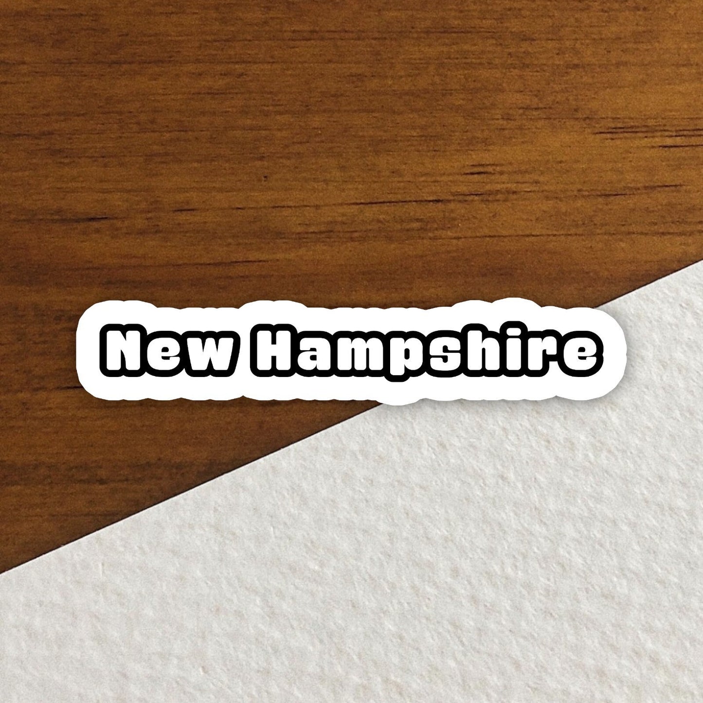 New Hampshire Sticker, State Sticker, Water Bottle Sticker, Journal Sticker, Laptop Sticker, Room Decor