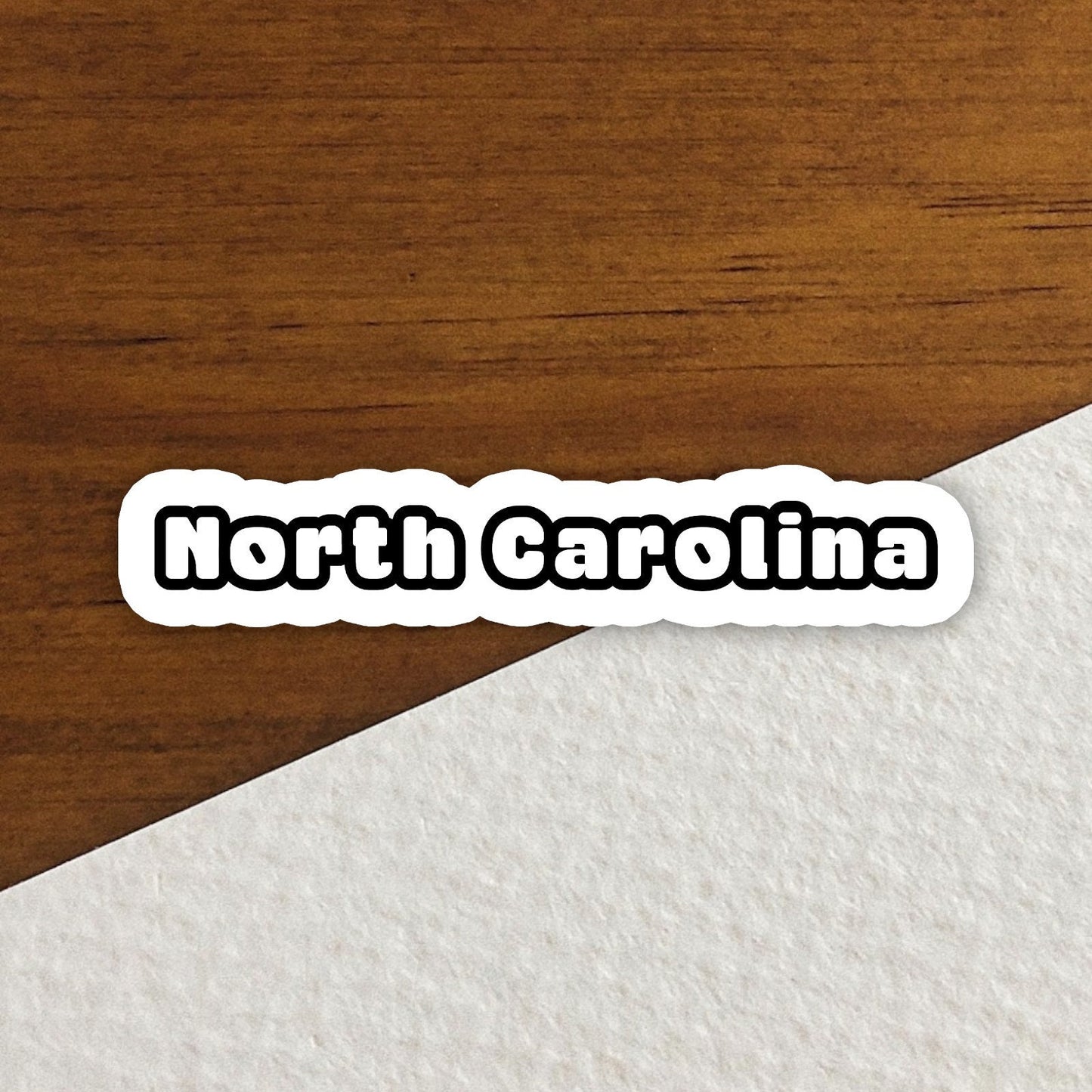 North Carolina Sticker, State Sticker, Water Bottle Sticker, Journal Sticker, Laptop Sticker, Room Decor