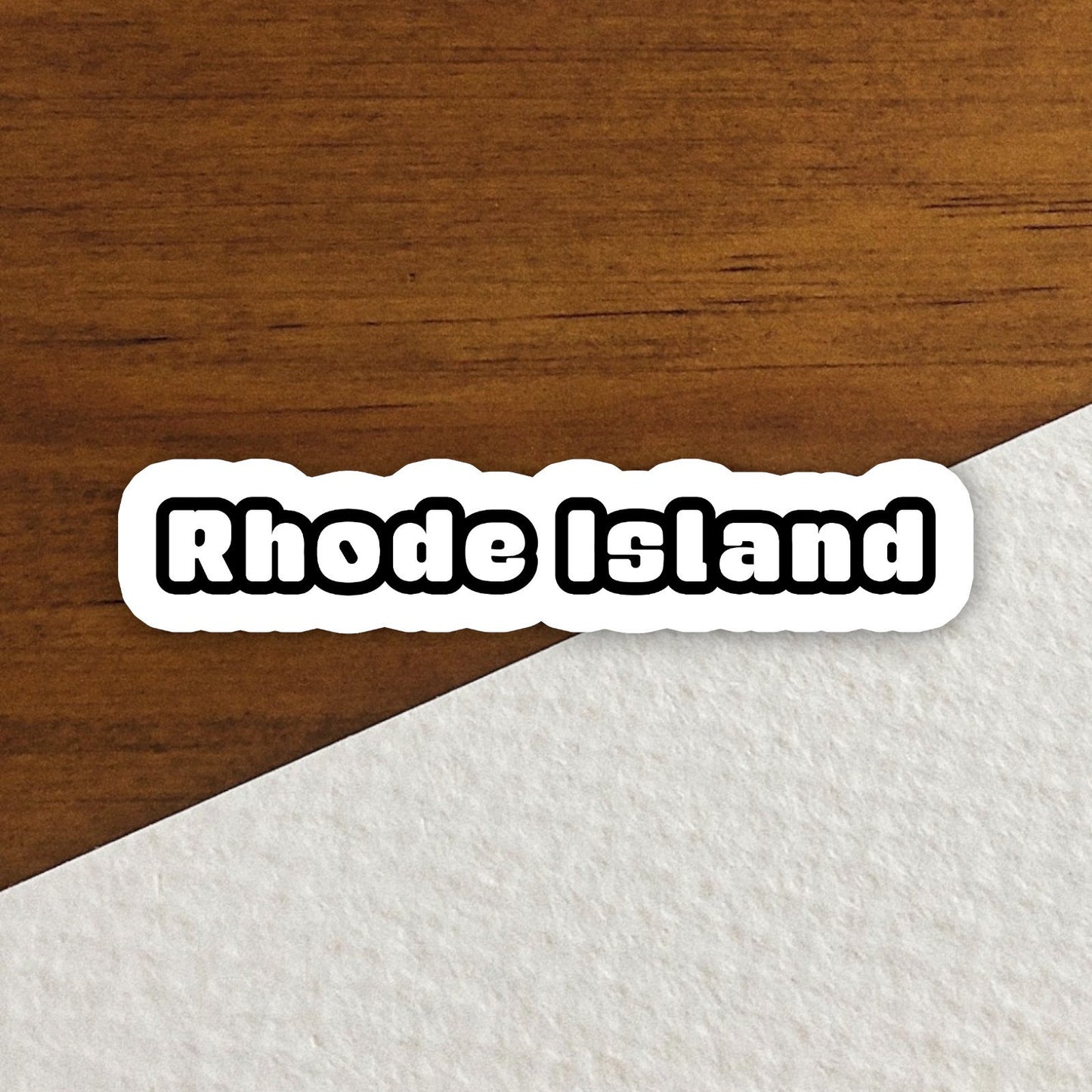 Rhode Island Sticker, State Sticker, Water Bottle Sticker, Journal Sticker, Laptop Sticker, Room Decor