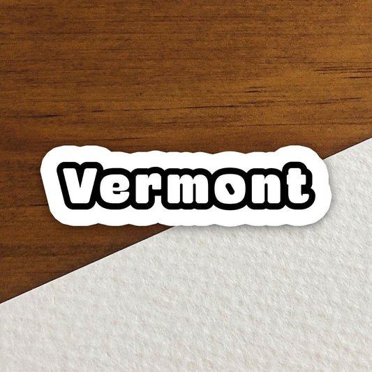 Vermont Sticker, State Sticker, Water Bottle Sticker, Journal Sticker, Laptop Sticker, Room Decor