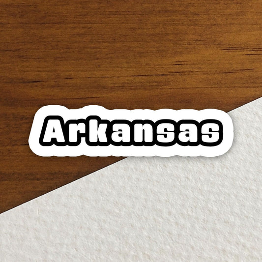 Arkansas Sticker, State Sticker, Water Bottle Sticker, Journal Sticker, Laptop Sticker, Room Decor