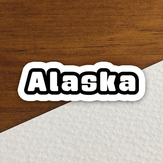 Alaska Sticker, State Sticker, Water Bottle Sticker, Journal Sticker, Laptop Sticker, Room Decor