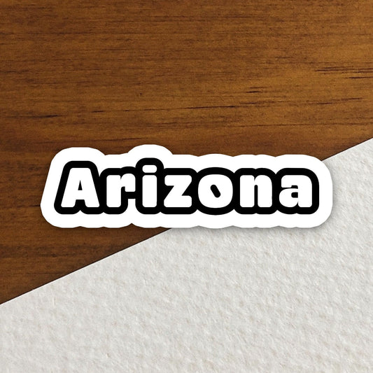 Arizona Sticker, State Sticker, Water Bottle Sticker, Journal Sticker, Laptop Sticker, Room Decor