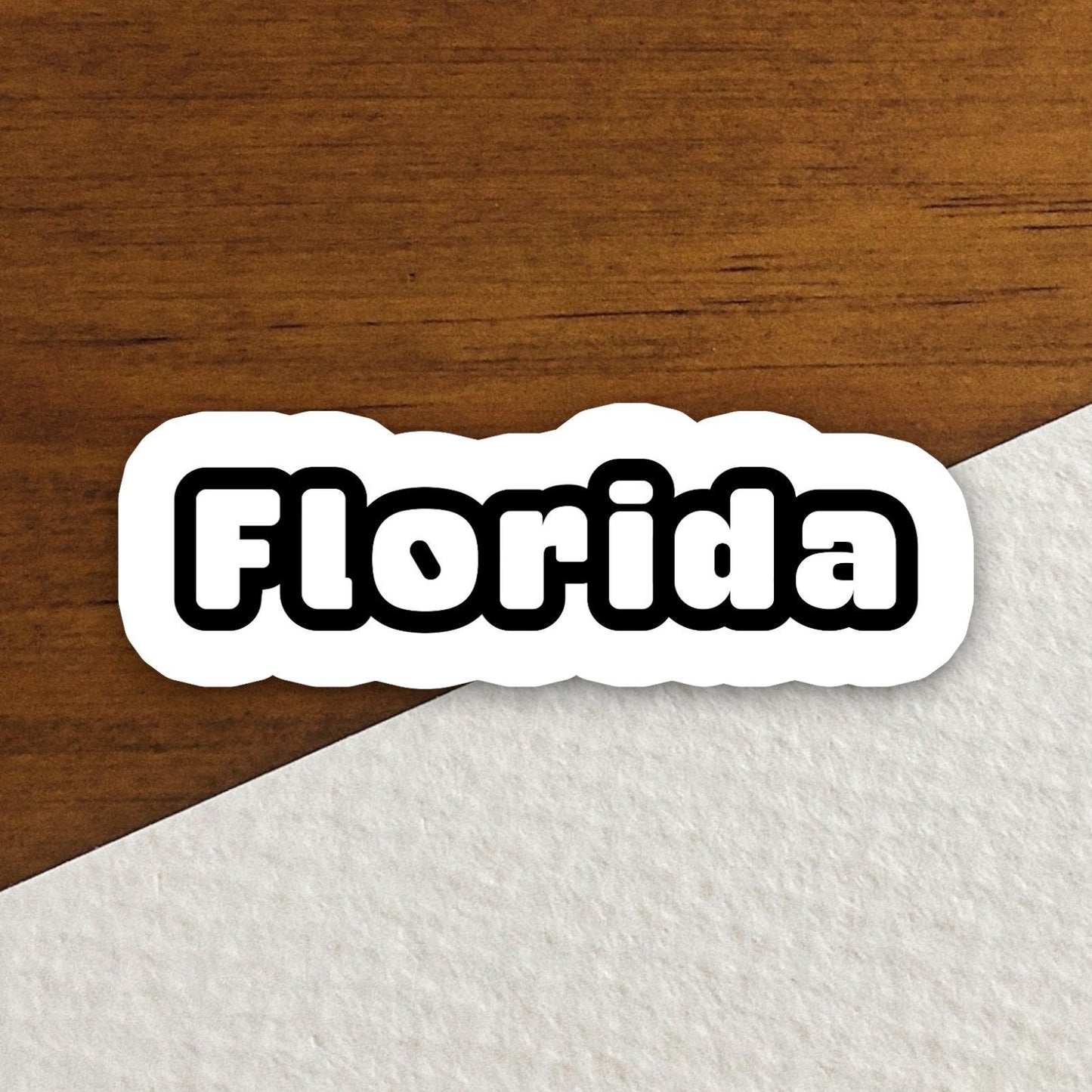 Florida Sticker, State Sticker, Water Bottle Sticker, Journal Sticker, Laptop Sticker, Room Decor