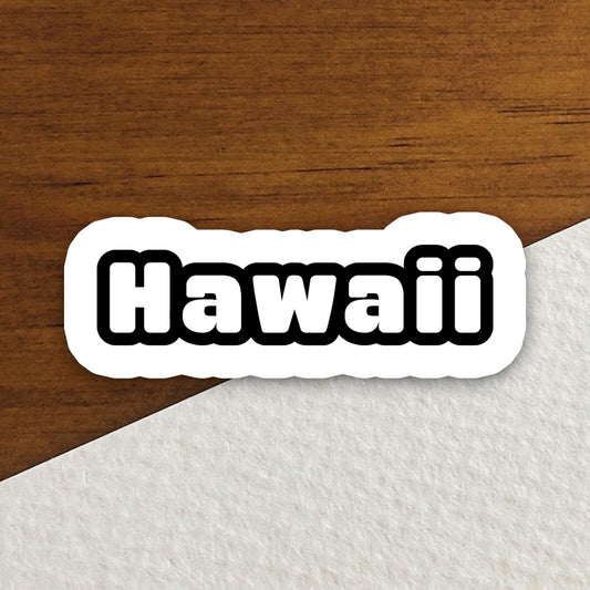 Hawaii Sticker, State Sticker, Water Bottle Sticker, Journal Sticker, Laptop Sticker, Room Decor