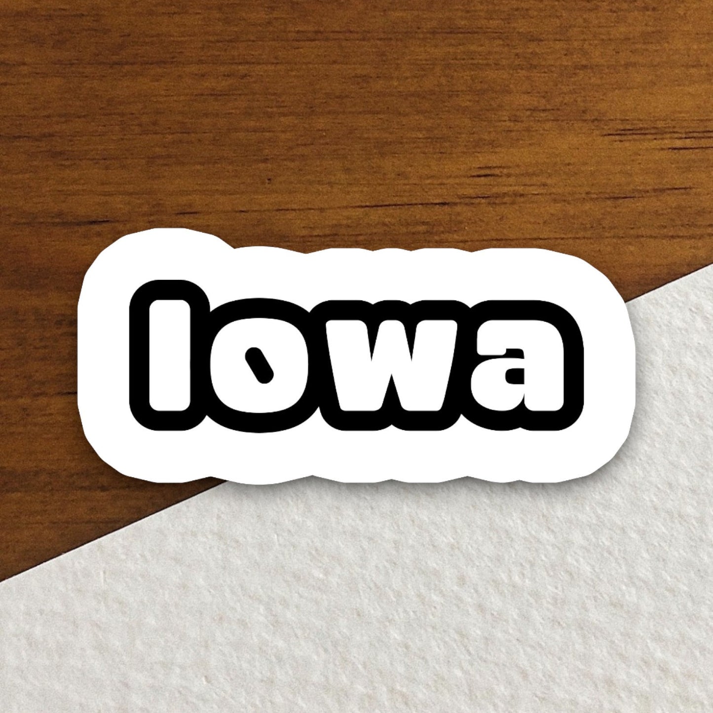 Iowa Sticker, State Sticker, Water Bottle Sticker, Journal Sticker, Laptop Sticker, Room Decor