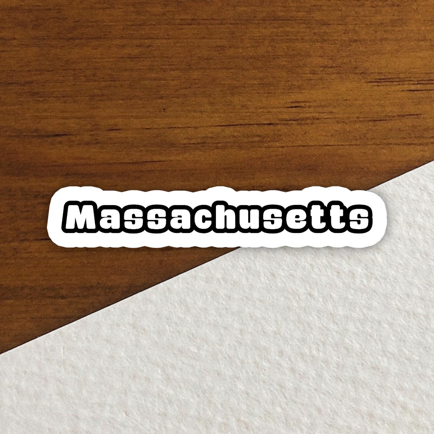 Massachusetts Sticker, State Sticker, Water Bottle Sticker, Journal Sticker, Laptop Sticker, Room Decor