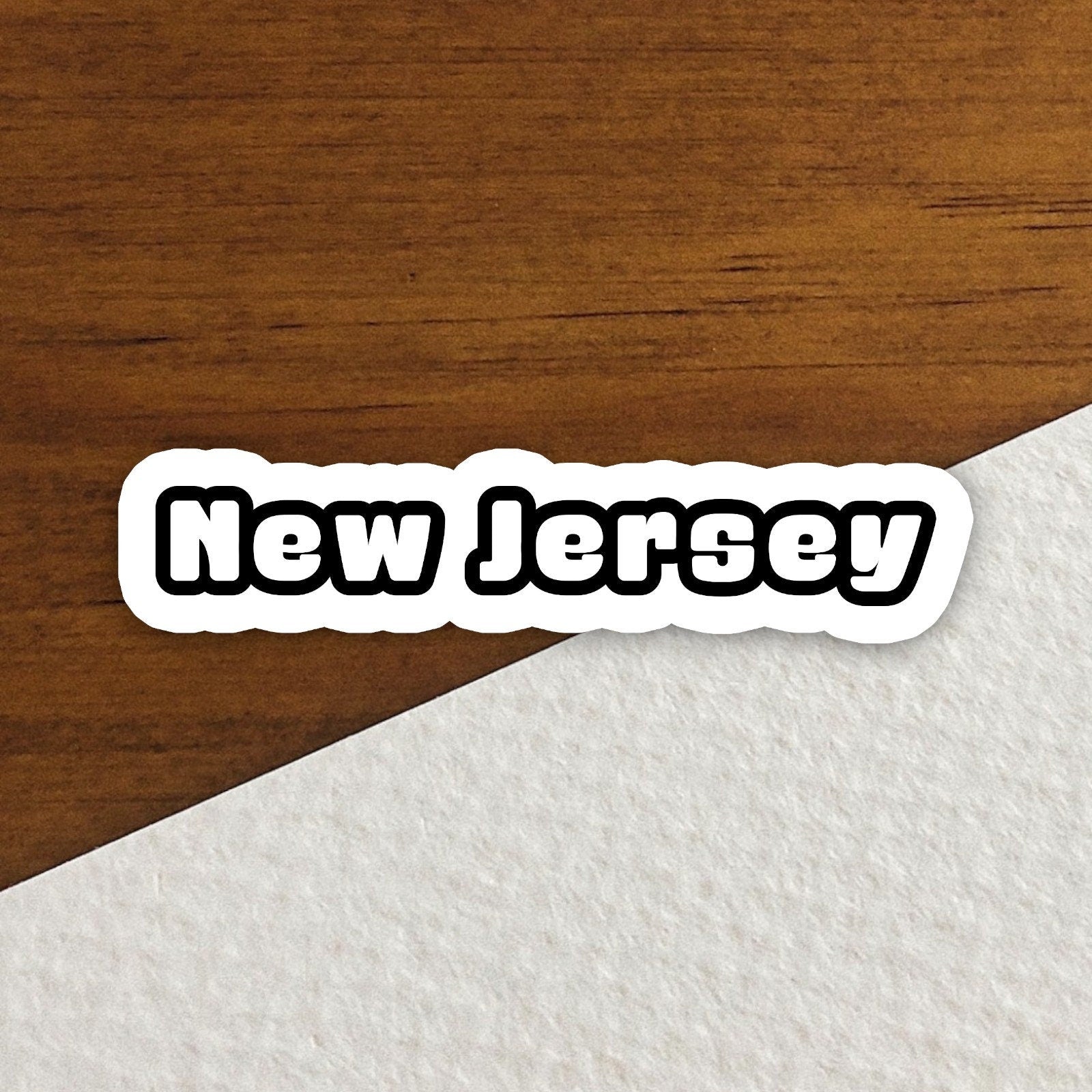 New Jersey Sticker, State Sticker, Water Bottle Sticker, Journal Sticker, Laptop Sticker, Room Decor