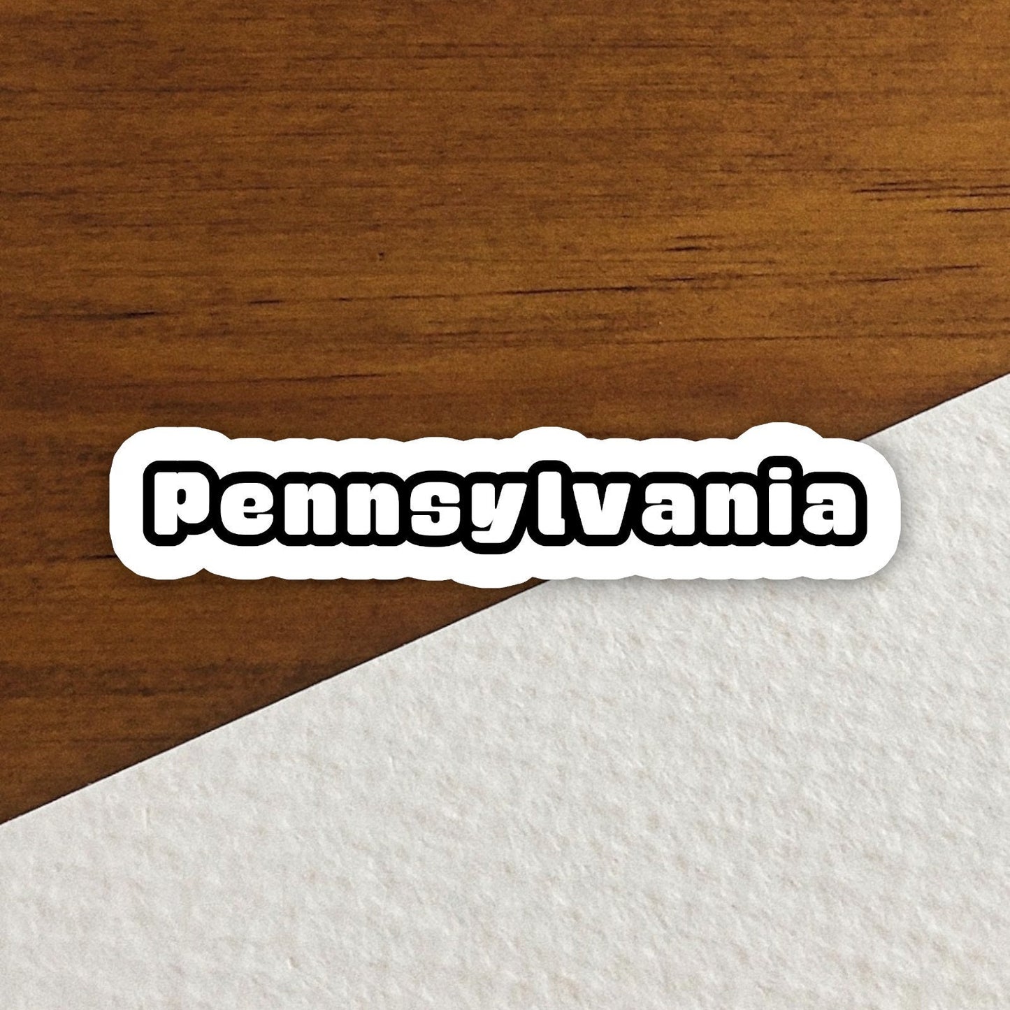 Pennsylvania Sticker, State Sticker, Water Bottle Sticker, Journal Sticker, Laptop Sticker, Room Decor