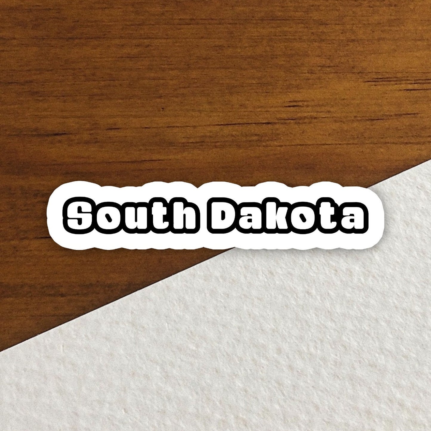 South Dakota Sticker, State Sticker, Water Bottle Sticker, Journal Sticker, Laptop Sticker, Room Decor