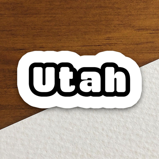 Utah Sticker, State Sticker, Water Bottle Sticker, Journal Sticker, Laptop Sticker, Room Decor