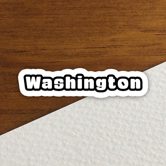 Washington Sticker, State Sticker, Water Bottle Sticker, Journal Sticker, Laptop Sticker, Room Decor