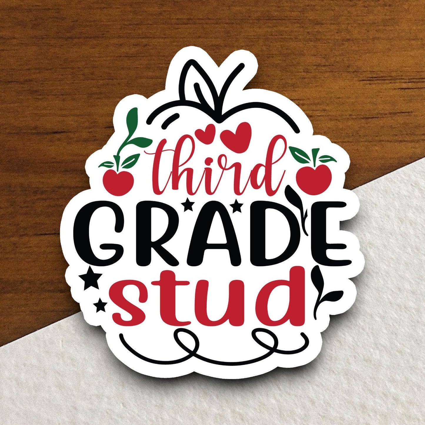 Third Grade Stud Sticker, Teacher Sticker, Education Sticker, School Sticker, Cute Sticker, Room Decor