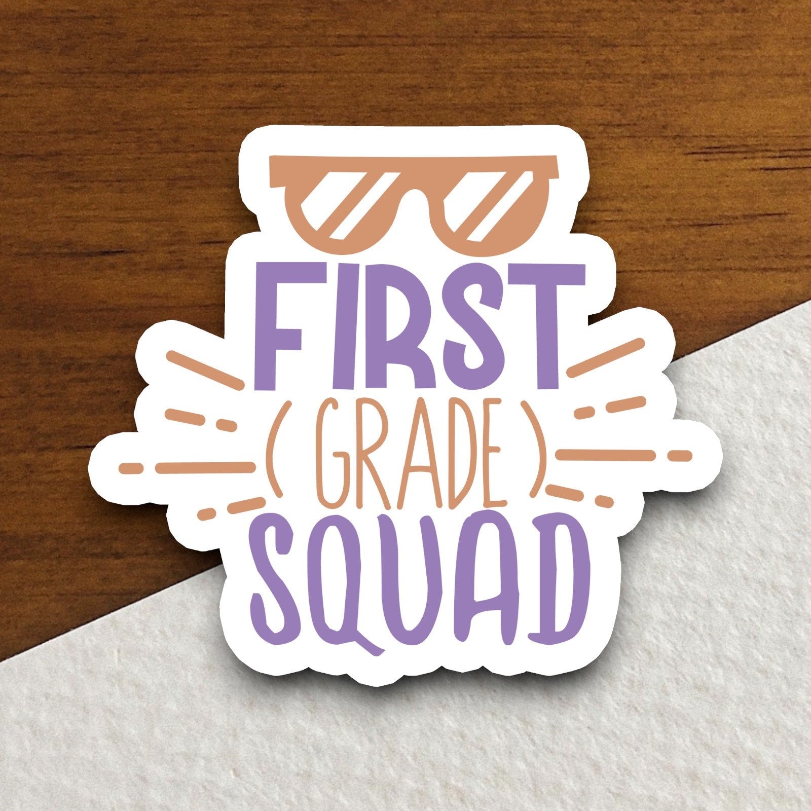 First Grade Squad Sticker, Teacher Sticker, Education Sticker, School Sticker, Cute Sticker, Room Decor, Back to School