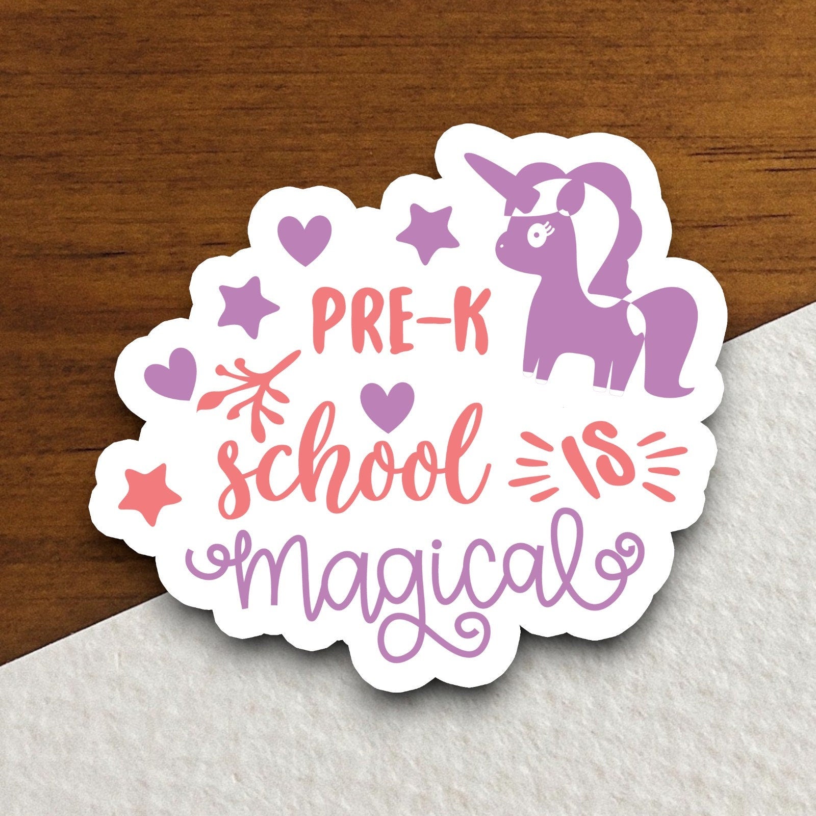 Pre-K School is Magical Sticker, Teacher Sticker, Education Sticker, School Sticker, Cute Sticker, Room Decor, Back to School