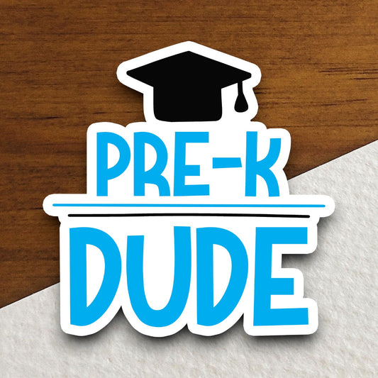 Pre-K Dude Sticker, Teacher Sticker, Education Sticker, School Sticker, Cute Sticker, Room Decor, Back to School