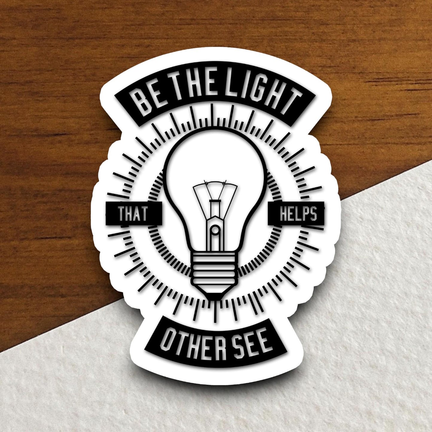 Be The Light That Helps Other See sticker, Religious Sticker, Faith Sticker, Worship Sticker, Christian Sticker, Scripture Sticker