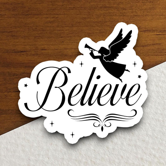 Believe sticker, Religious Sticker, Faith Sticker, Worship Sticker, Christian Sticker, Scripture Sticker, Room Décor