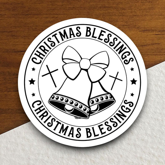 Christmas blessings sticker, Religious Sticker, Faith Sticker, Worship Sticker, Christian Sticker, Scripture Sticker, Christmas Sticker