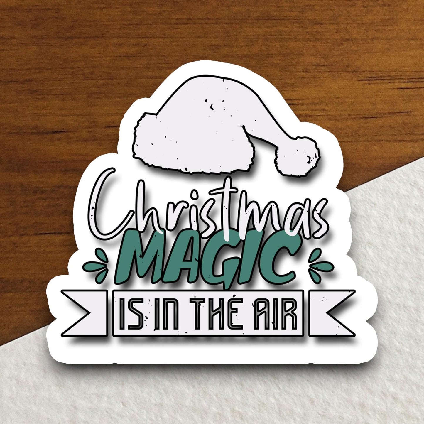 Christmas Magic is in the Air sticker, Religious Sticker, Faith Sticker, Worship Sticker, Christian Sticker, Scripture Sticker, Room Décor