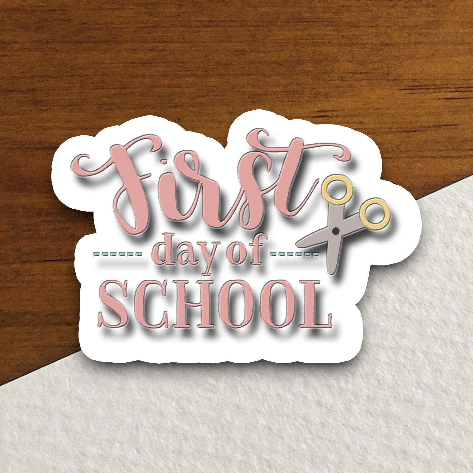 First Day of School Sticker, Teacher Sticker, Education Sticker, School Sticker, Cute Sticker, Room Decor, Back to School