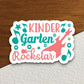 Kindergarten Rockstar Sticker, Teacher Sticker, Education Sticker, School Sticker, Cute Sticker, Room Decor, Back to School