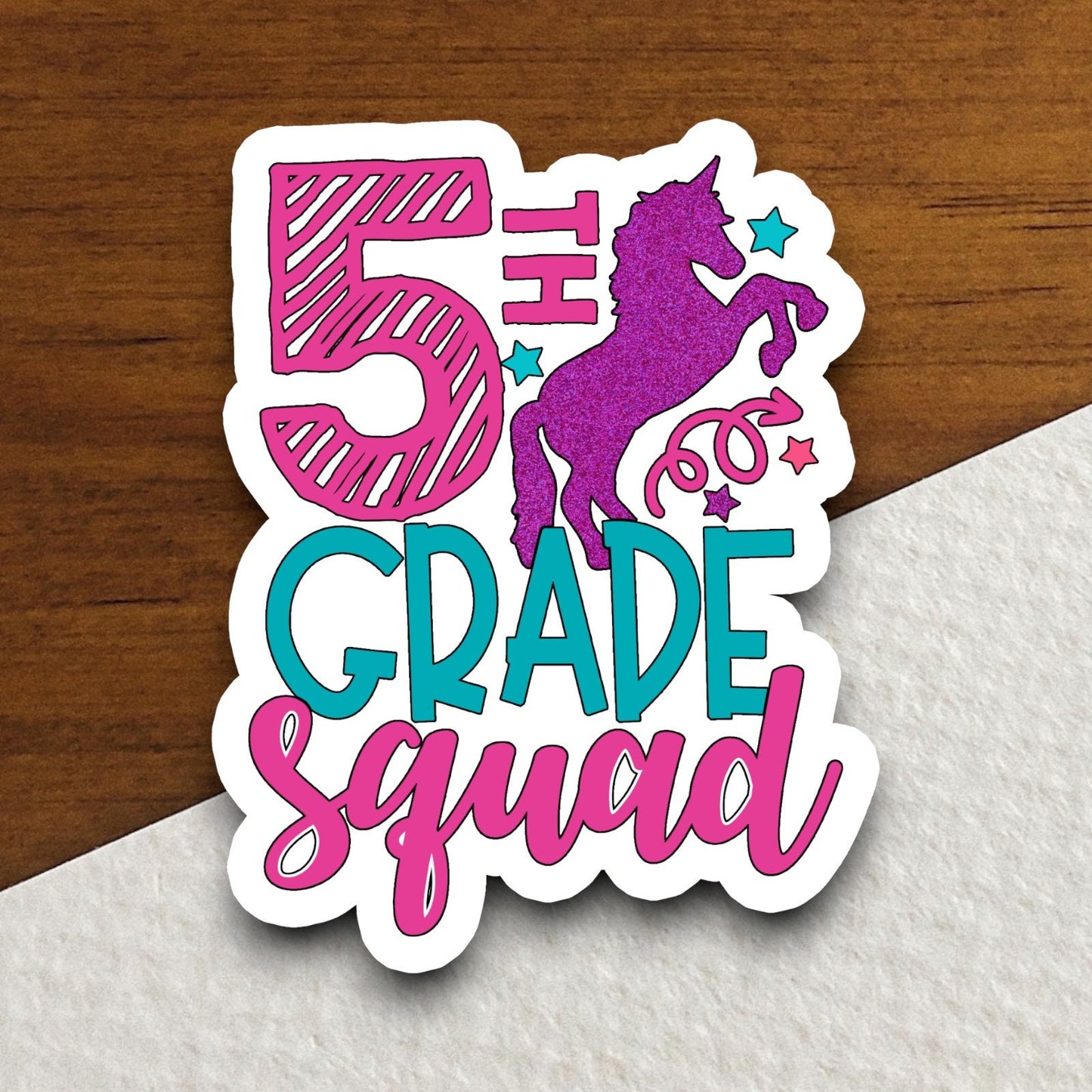 5th Grade Squad Sticker, Teacher Sticker, Education Sticker, School Sticker, Cute Sticker, Room Decor, Back to School