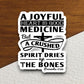 A Joyful Heart is Good Medicine But a Crushed Spirit sticker, Religious Sticker, Faith Sticker, Worship Sticker, Christian Sticker